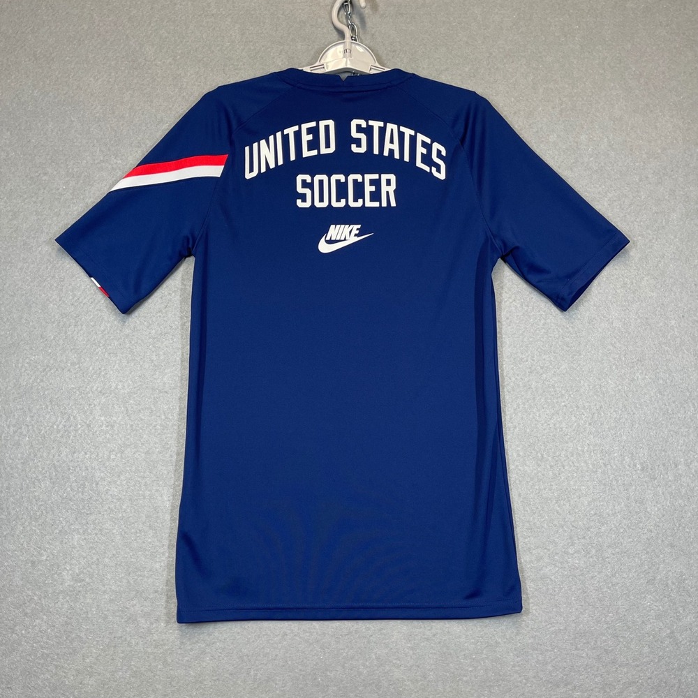 Team USA Soccer Jersey Mens Small Blue Nike Dri-FIT Training Top Short Sleeve - Picture 1 of 12